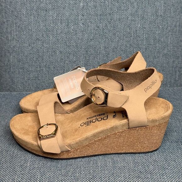 Birkenstock SOLEY Sandcastle Wedge Sandals shoes women size 10 - Picture 2 of 9